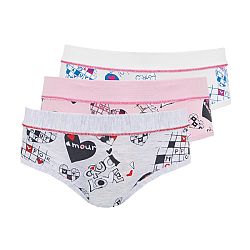 3 pack dievčenských nohavičiek Love