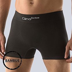 Boxerky Bamboo dlhšia nohavička Black