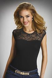 Dámske elegantné čipkové tričko Paulina