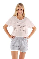 Dámske pyžamo NYC ružové