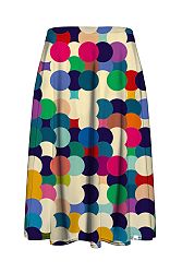Viacfarebná midi sukňa Dots CP-015