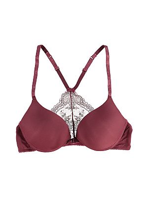 Bordová push-up-podprsenka Sophia