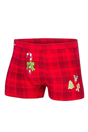 Červené boxerky Candy Cane