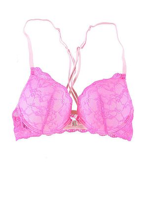 Fuchsiová vystužená podprsenka Back Up Lace