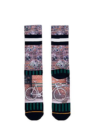 Pánske hnedo-zelené ponožky Fixie