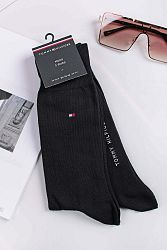 Čierne pánske vysoké ponožky Classic - dvojbalenie
