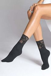 Čierne ponožky Fumi 80DEN
