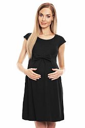 Čierne tehotenské šaty 0129
