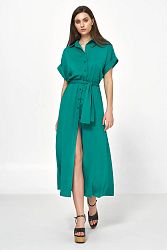 Zelené košeľové šaty S221