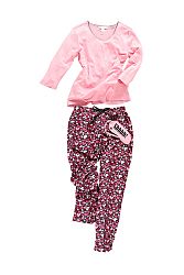 Ružové pyžamo + klapka na oči Shhh!
