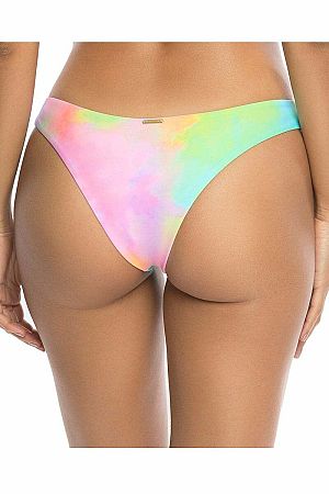 Viacfarebné plavkové nohavičky brazílskeho strihu Cheeky Brazilian Cut Bikini Splash