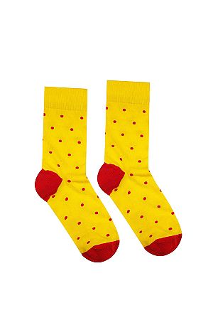 Červeno-žlté ponožky Gentleman